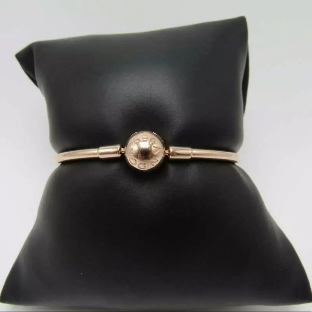 Pandora Moments Bangle Bracelet Rose Gold